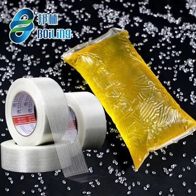 গ্লাস ফাইবার জাল টেপ গরম দ্রবীভূত করা আঠালো